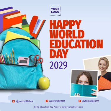 Edit an Education Day flyer