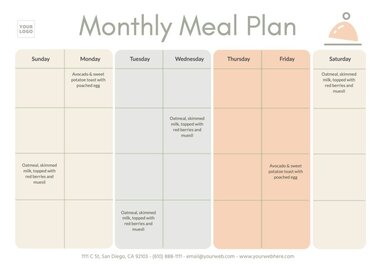 Edit a monthly planner