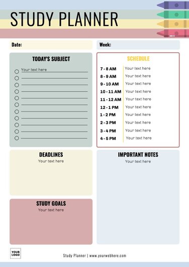 Edit a daily planner