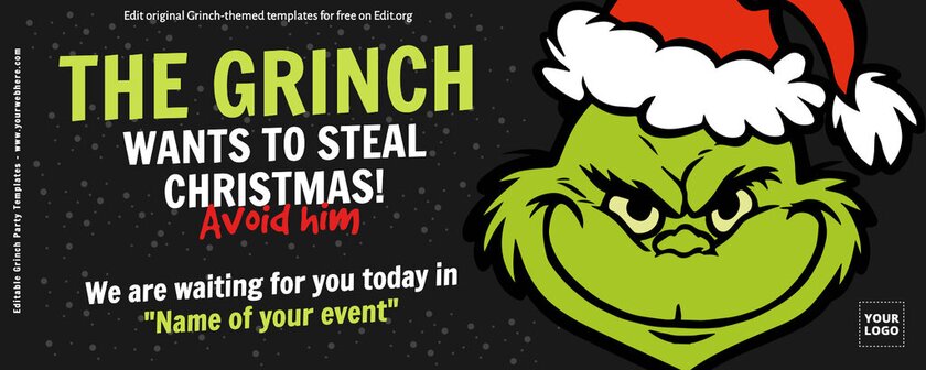 Free Merry Grinchmas christmas card design